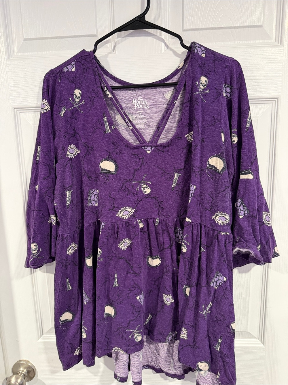 Women’s Hocus Pocus v neck Babydoll Top